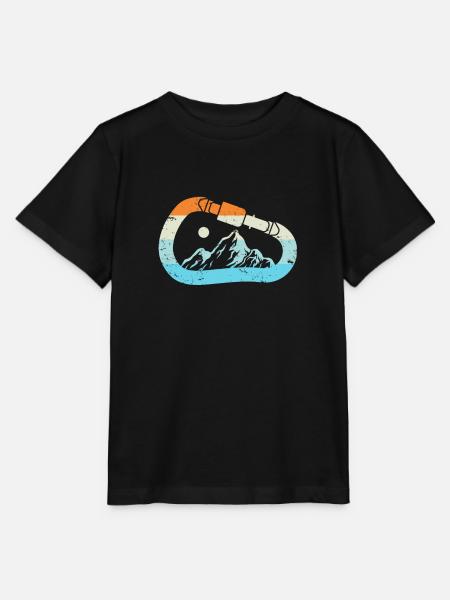 Kletter Karabiner Berge Bergsteigen Felsklettern - Stanley/Stella Kinder T-Shirt MINI CREATOR - Schwarz
