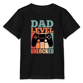 Gaming Father-to-Be Dad 2022 - Stanley/Stella MINI CREATOR Kids’ T-Shirt - black - Front - Mikhail (115cm)