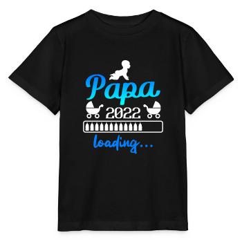 Werdender Papa 2022 Vater - Stanley/Stella Kinder T-Shirt MINI CREATOR  - Schwarz - Vorne - Mikhail (115cm)