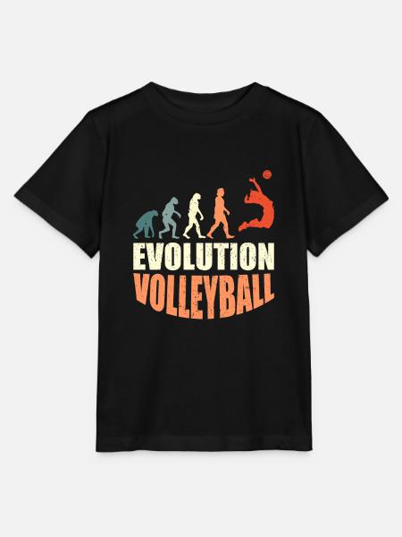 Volleyballer Evolution Volleyball - Stanley/Stella Kinder T-Shirt MINI CREATOR  - Schwarz