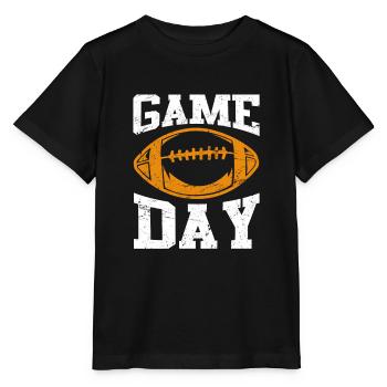 Football Game Day - Stanley/Stella MINI CREATOR Kids’ T-Shirt - black - Front - Mikhail (115cm)