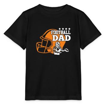 Football Papa Football Dad Papa Männer - Stanley/Stella Kinder T-Shirt MINI CREATOR  - Schwarz - Vorne - Mikhail (115cm)