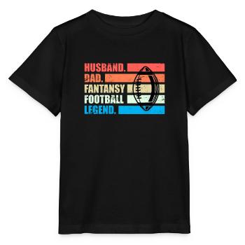 Fantasy Football Husband Dad Fantasy Football - Stanley/Stella Kinder T-Shirt MINI CREATOR  - Schwarz - Vorne - Mikhail (115cm)