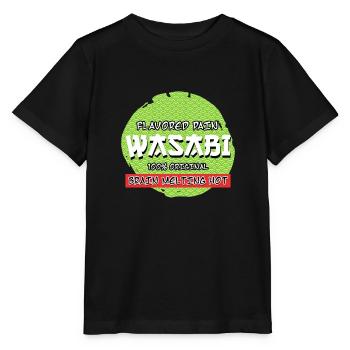 Wasabi Flavored Pain Spicy Sushi Spicy Eater - Stanley/Stella MINI CREATOR Kids’ T-Shirt - black - Front - Mikhail (115cm)