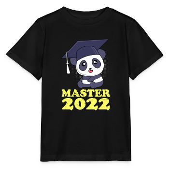 Master 2022 Panda Master Degree - T-shirt bio MINI CREATOR Stanley/Stella Enfant - noir - Devant - Mikhail (115cm)