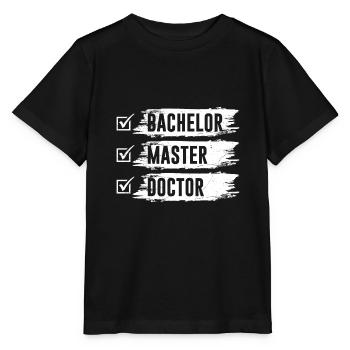 Doctor Doctorate Doctoral Thesis Doctor - Stanley/Stella MINI CREATOR Kids’ T-Shirt - black - Front - Mikhail (115cm)