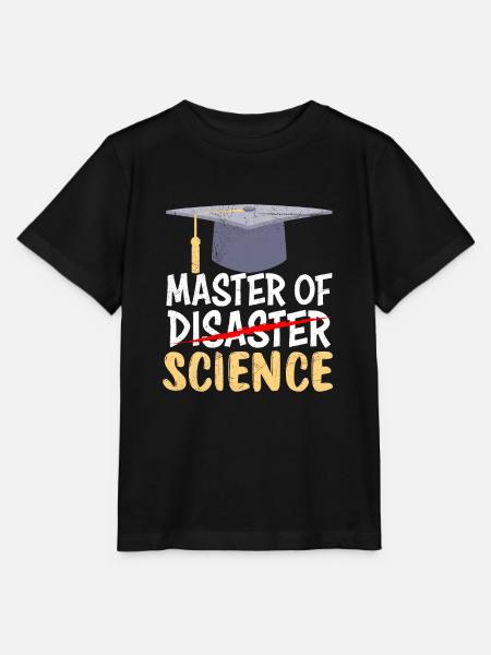 Master of Science Master of Disaster Master - T-shirt MINI CREATOR barn från Stanley/Stella - svart