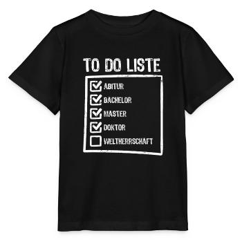Thèse de doctorat Doctorat Docteur - T-shirt bio MINI CREATOR Stanley/Stella Enfant - noir - Devant - Mikhail (115cm)