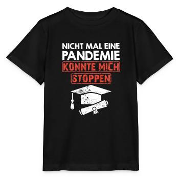 Bachelor Master Abschluss Pandemie Master 2022 - Stanley/Stella Kinder T-Shirt MINI CREATOR  - Schwarz - Vorne - Mikhail (115cm)