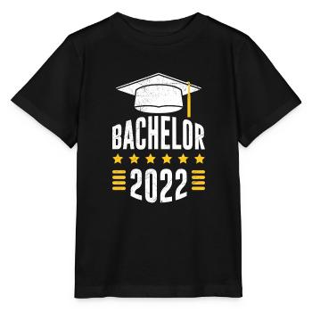 Bachelor 2022 Bachelorabschluss Bachelor - Stanley/Stella Kinder T-Shirt MINI CREATOR  - Schwarz - Vorne - Mikhail (115cm)