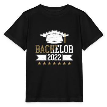 Bachelor 2022 Bachelorabschluss Bachelor - Stanley/Stella Kinder T-Shirt MINI CREATOR  - Schwarz - Vorne - Mikhail (115cm)