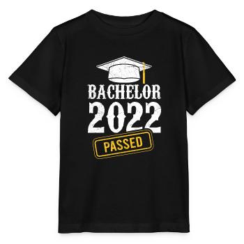 Bachelor 2022 Bachelorabschluss Bachelor - Stanley/Stella Kinder T-Shirt MINI CREATOR  - Schwarz - Vorne - Mikhail (115cm)