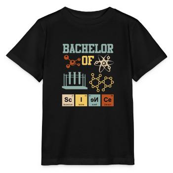 Bachelor Chemie Bachelor of Science - Stanley/Stella Kinder T-Shirt MINI CREATOR  - Schwarz - Vorne - Mikhail (115cm)