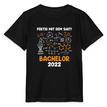 Bachelor Abschluss 2022 geschafft Bachelor - Stanley/Stella Kinder T-Shirt MINI CREATOR  - Schwarz - Vorne - Mikhail (115cm)