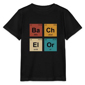 Bachelorabschluss Bachelor of Science Bachelor - Stanley/Stella Kinder T-Shirt MINI CREATOR  - Schwarz - Vorne - Mikhail (115cm)