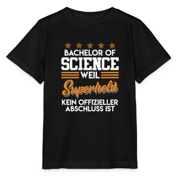 Bachelor of Science Abschluss Bachelor - Stanley/Stella Kinder T-Shirt MINI CREATOR  - Schwarz - Vorne - Mikhail (115cm)