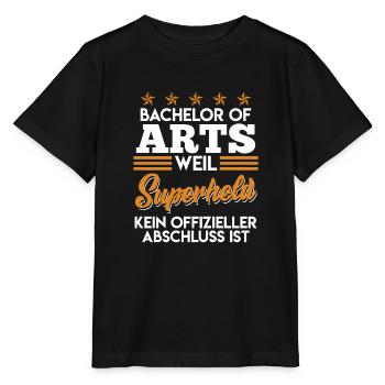 Bachelor of Arts Abschluss Bachelor - Stanley/Stella Kinder T-Shirt MINI CREATOR  - Schwarz - Vorne - Mikhail (115cm)