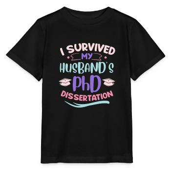 Doctor 2022 Doctoral thesis of the husband Husband - Stanley/Stella MINI CREATOR Kids’ T-Shirt - black - Front - Mikhail (115cm)