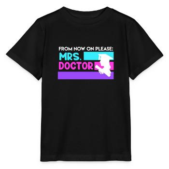 Doctor 2022 Doctorate - Stanley/Stella MINI CREATOR Kids’ T-Shirt - black - Front - Mikhail (115cm)