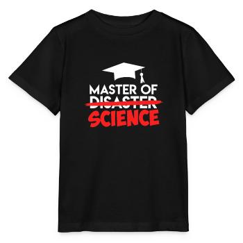 Master of Science Master's Degree Master 2022 - Stanley/Stella MINI CREATOR Kids’ T-Shirt - black - Front - Mikhail (115cm)