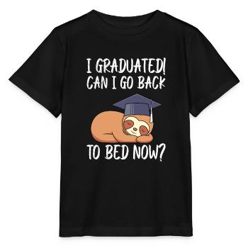 High School Graduation back to bed? Senior 2022 - Stanley/Stella MINI CREATOR Kids’ T-Shirt - black - Front - Mikhail (115cm)