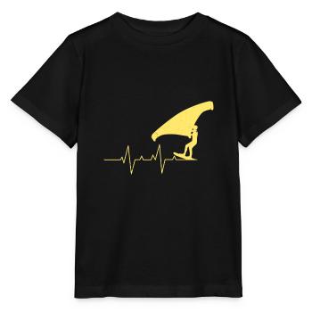 Wing Surf Heartbeat Wing Foiler Heart Wing Foil - T-shirt bio MINI CREATOR Stanley/Stella Enfant - noir - Devant - Mikhail (115cm)