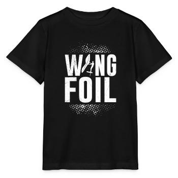 Wing Foil WIng Surf - Stanley/Stella Kinder T-Shirt MINI CREATOR  - Schwarz - Vorne - Mikhail (115cm)