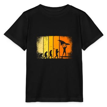 Wing Surfer Wing Foiler Evolution Wing Foil - Stanley/Stella Kinder T-Shirt MINI CREATOR  - Schwarz - Vorne - Mikhail (115cm)