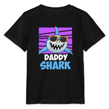 Papa Requin Papa Hai Père - T-shirt bio MINI CREATOR Stanley/Stella Enfant - noir - Devant - Mikhail (115cm)