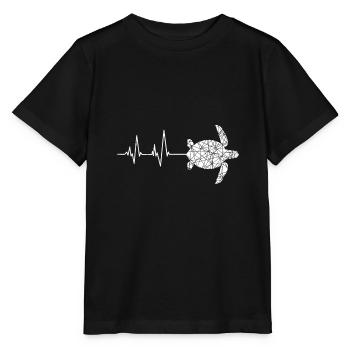 Turtle Heartbeat Slowness - Stanley/Stella MINI CREATOR Kids’ T-Shirt - black - Front - Mikhail (115cm)