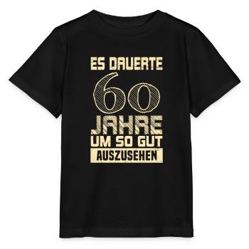 60. Geburtstag Männer Papa Geburtstag 60 - Stanley/Stella Kinder T-Shirt MINI CREATOR  - Schwarz - Vorne - Mikhail (115cm)