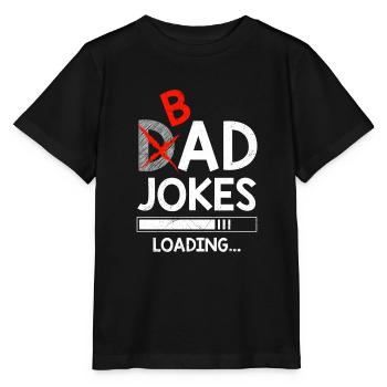 Dad Joke Bad Joke loading Papa Jokes - Stanley/Stella MINI CREATOR Kids’ T-Shirt - black - Front - Mikhail (115cm)