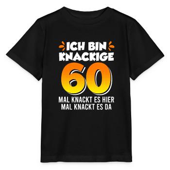 Papa 60. Geburtstag Herren 60 Jahre Männer - Stanley/Stella Kinder T-Shirt MINI CREATOR  - Schwarz - Vorne - Mikhail (115cm)