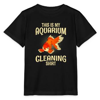 Aquarium Putz - Stanley/Stella Kinder T-Shirt MINI CREATOR  - Schwarz - Vorne - Mikhail (115cm)