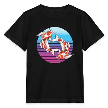 Koi Carp Koi Étang de Koi - T-shirt bio MINI CREATOR Stanley/Stella Enfant - noir - Devant - Mikhail (115cm)
