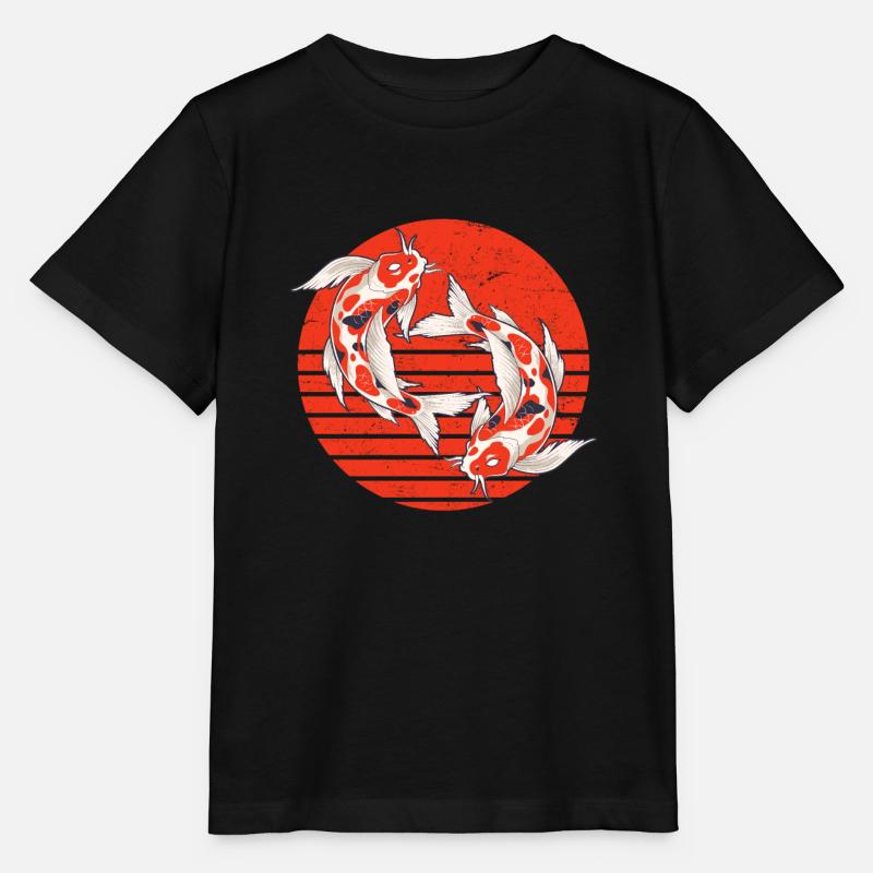 Koi Carp Koi Étang de Koi - T-shirt bio MINI CREATOR Stanley/Stella Enfant - noir