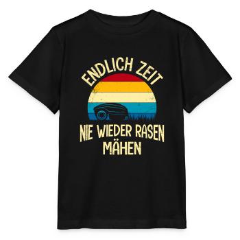 Nie mehr Rasen mähen Mähroboter Rasen mähen - Stanley/Stella Kinder T-Shirt MINI CREATOR  - Schwarz - Vorne - Mikhail (115cm)