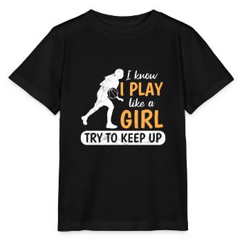 Basketball féminin Essayez de suivre le rythme - T-shirt bio MINI CREATOR Stanley/Stella Enfant - noir - Devant - Mikhail (115cm)
