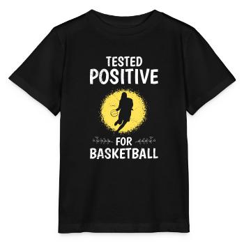 Testé positif au basketball féminin - T-shirt bio MINI CREATOR Stanley/Stella Enfant - noir - Devant - Mikhail (115cm)