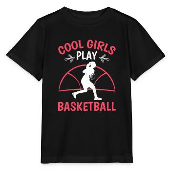 Les filles cool jouent au basketball féminin - T-shirt bio MINI CREATOR Stanley/Stella Enfant - noir - Devant - Mikhail (115cm)