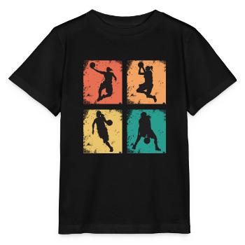Basketball féminin vintage - T-shirt bio MINI CREATOR Stanley/Stella Enfant - noir - Devant - Mikhail (115cm)