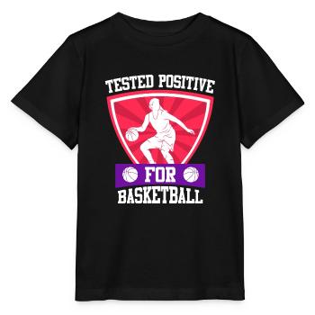 Testé positif au basketball féminin - T-shirt bio MINI CREATOR Stanley/Stella Enfant - noir - Devant - Mikhail (115cm)