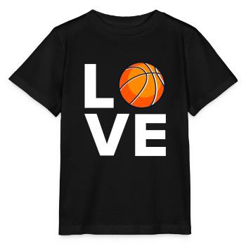 Basketball Liebe Basketballer - Stanley/Stella Kinder T-Shirt MINI CREATOR  - Schwarz - Vorne - Mikhail (115cm)