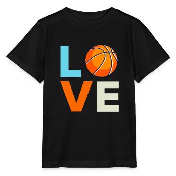 Basketball Liebe Basketballer - Stanley/Stella Kinder T-Shirt MINI CREATOR  - Schwarz - Vorne - Mikhail (115cm)