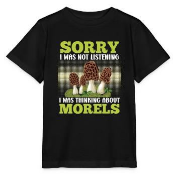 Morchel Sammler Pilzsammler - Stanley/Stella Kinder T-Shirt MINI CREATOR  - Schwarz - Vorne - Mikhail (115cm)