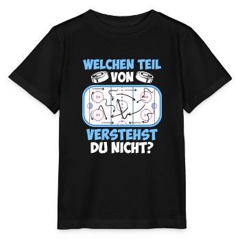 Eishockey Taktik Eishockeyspieler Eishockey - Stanley/Stella Kinder T-Shirt MINI CREATOR  - Schwarz - Vorne - Mikhail (115cm)
