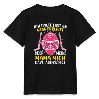 Je ne m’arrête que quand il saigne le hockey sur glace - T-shirt bio MINI CREATOR Stanley/Stella Enfant - noir - Devant - Mikhail (115cm)