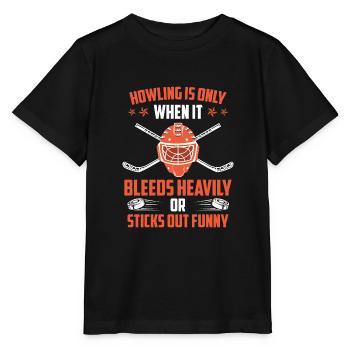 Howling is when it bleeds or stands out strangely - Stanley/Stella MINI CREATOR Kids’ T-Shirt - black - Front - Mikhail (115cm)