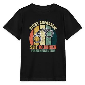 10 Dienstjahre Firmenjubiläum 10 Jahre - Stanley/Stella Kinder T-Shirt MINI CREATOR  - Schwarz - Vorne - Mikhail (115cm)