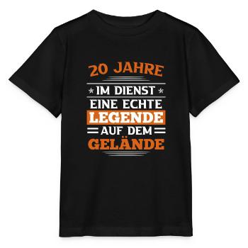 Dienstjubiläum 20 Jahre Firmenjubiläum - Stanley/Stella Kinder T-Shirt MINI CREATOR  - Schwarz - Vorne - Mikhail (115cm)